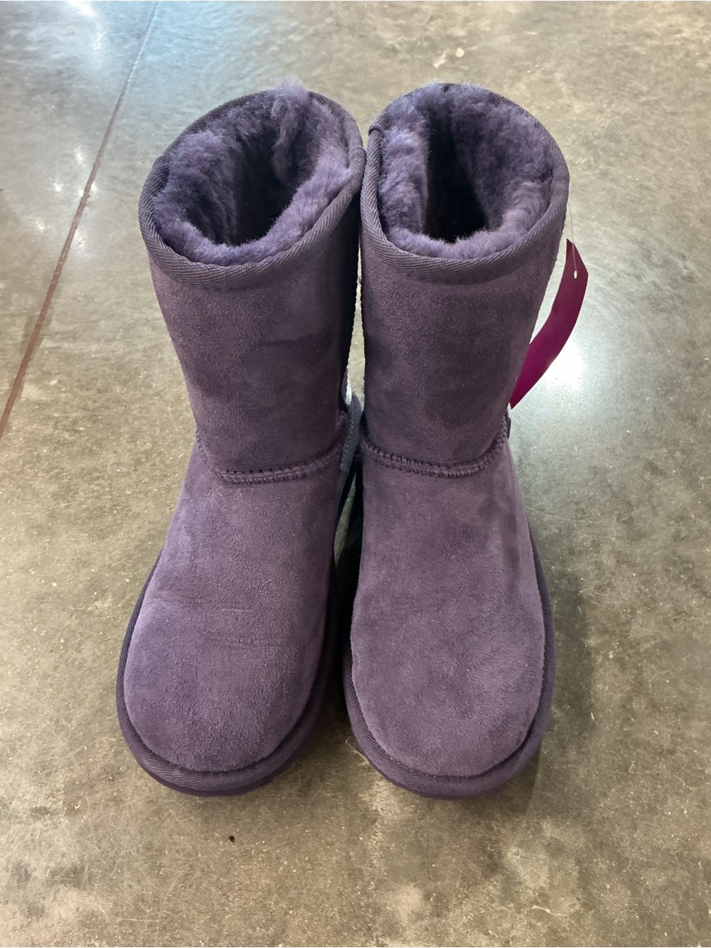 UGG Classic II Purple Sheepskin Suede Boots Girl’s Size 4 Waterproof Winter War